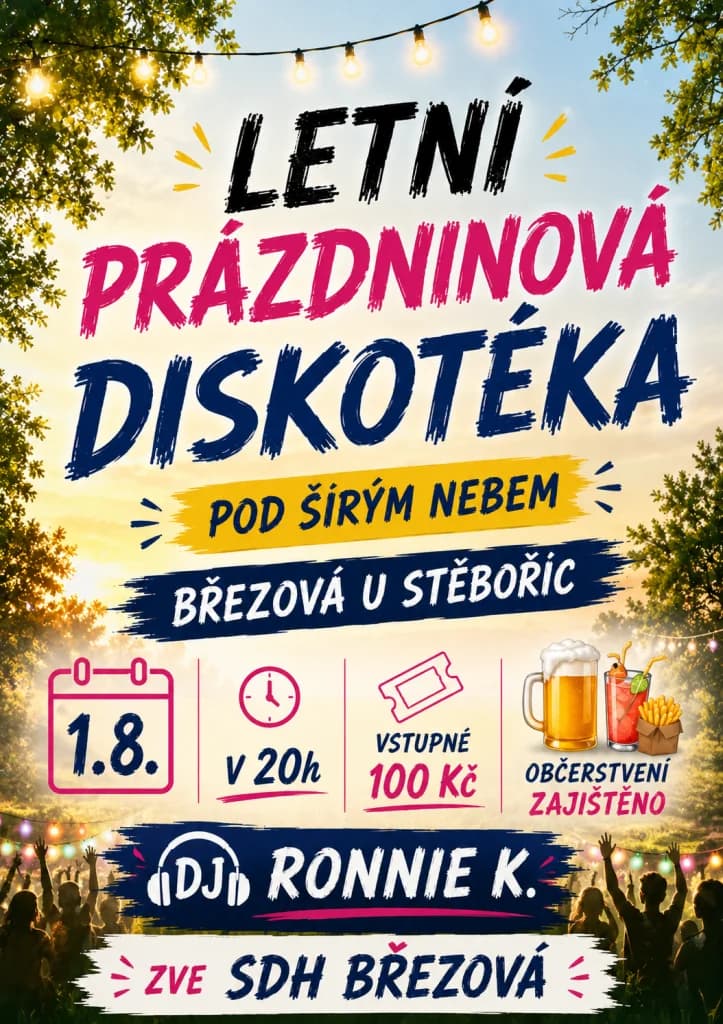 Letní diskotéka Březová