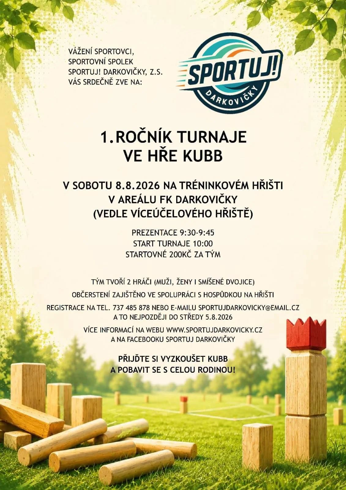 1. Ročník turnaje ve hře Kubb.
